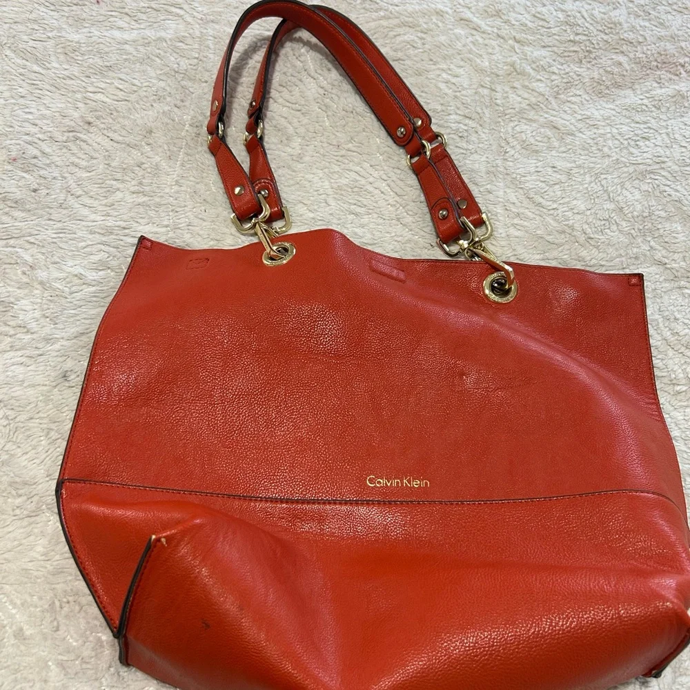 Calvin Klein Vibrant Orange‎ Tote - Picture 13 of 13